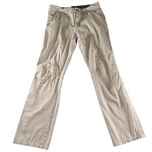 Nau Pants Mens 32x31 Beige Organic Cotton Chino Khakis Straight Leg Casual